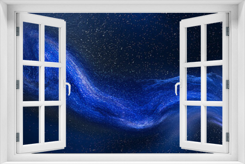 Fototapeta Naklejka Na Ścianę Okno 3D - blue background
