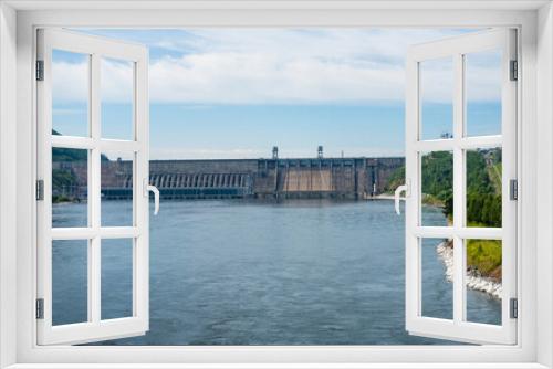 Fototapeta Naklejka Na Ścianę Okno 3D - View of the hydroelectric dam