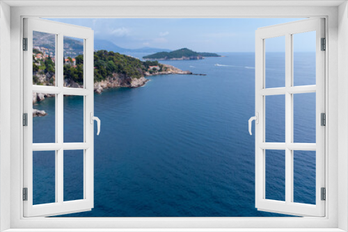 Fototapeta Naklejka Na Ścianę Okno 3D - Croatia view of the beautiful blue water ,Dubrovnik