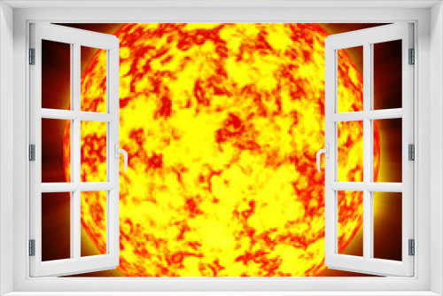 Fototapeta Naklejka Na Ścianę Okno 3D - Sun in space