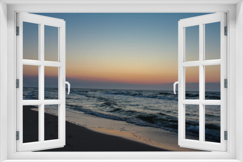 Fototapeta Naklejka Na Ścianę Okno 3D - Sunset by the sea