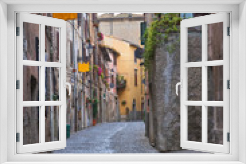 Fototapeta Naklejka Na Ścianę Okno 3D - Alleyway. Nepi. Lazio. Italy.