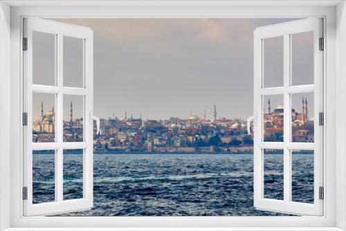 Fototapeta Naklejka Na Ścianę Okno 3D - Blue Mosque, Hagia Sophia and Topkapi Palace. Popular Places in Istanbul