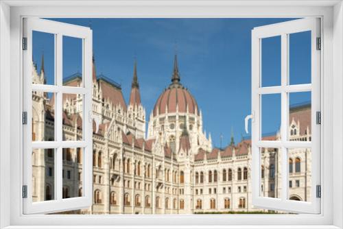 Fototapeta Naklejka Na Ścianę Okno 3D - View of Budapest parliament in Budapest, Hungary