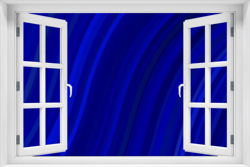 Fototapeta Naklejka Na Ścianę Okno 3D - Dark BLUE vector background with wry lines.