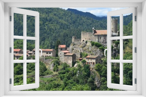Fototapeta Naklejka Na Ścianę Okno 3D - Medieval village, Chalencon, Auvergne, France