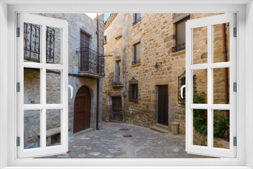 Fototapeta Naklejka Na Ścianę Okno 3D - street of sos del rey catolico medieval town, Spain
