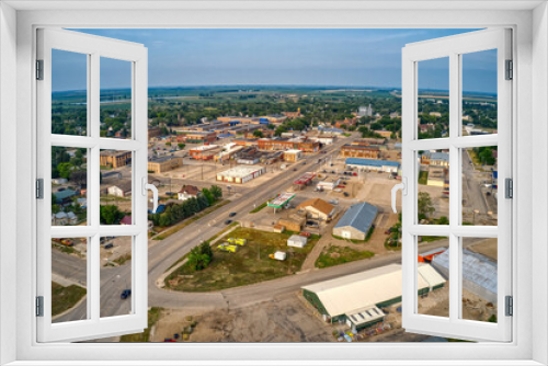 Fototapeta Naklejka Na Ścianę Okno 3D - Aerial View of Redfield, South Dakota which claims to be the Pheasant Capitol of the World