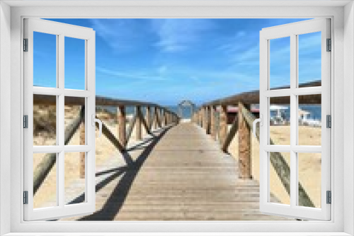 Fototapeta Naklejka Na Ścianę Okno 3D - bridge over the sea