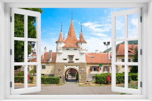 Fototapeta Naklejka Na Ścianę Okno 3D - The Catherine's gate in old city Brasov, Romania