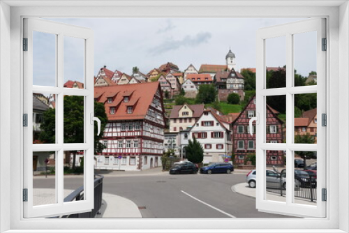 Fototapeta Naklejka Na Ścianę Okno 3D - Panoramablick Altensteig