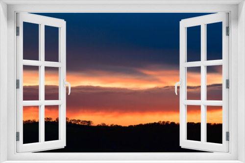 Fototapeta Naklejka Na Ścianę Okno 3D - Sunset sky clouds nature landscape