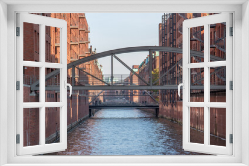 Fototapeta Naklejka Na Ścianę Okno 3D - Speicherstadt Hamburg