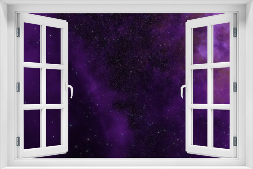 Fototapeta Naklejka Na Ścianę Okno 3D - violet nebula