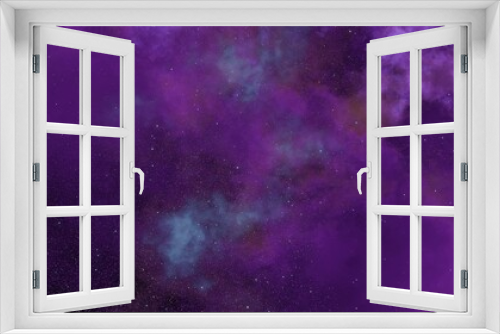 Fototapeta Naklejka Na Ścianę Okno 3D - purple nebula