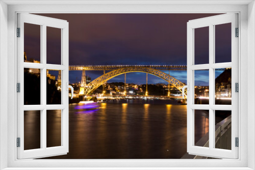 Fototapeta Naklejka Na Ścianę Okno 3D - Puente Don Luis I (Oporto-Portugal)