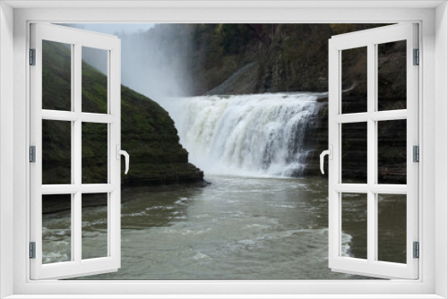 Fototapeta Naklejka Na Ścianę Okno 3D - Waterfall in Letchworth State Park