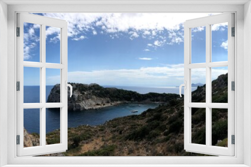 Fototapeta Naklejka Na Ścianę Okno 3D - Greece Rhodes. Anthony Quinn Bay.