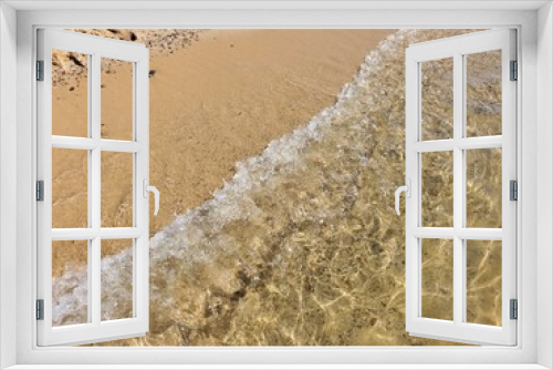 Fototapeta Naklejka Na Ścianę Okno 3D - sand and water