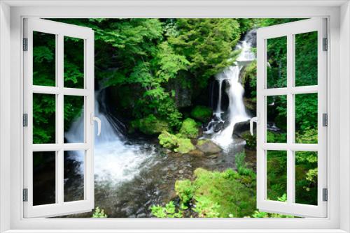 Fototapeta Naklejka Na Ścianę Okno 3D - 竜頭の滝