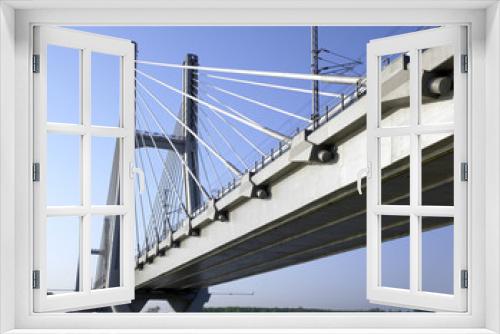 Fototapeta Naklejka Na Ścianę Okno 3D - railway bridge - ponte ferroviario, tav