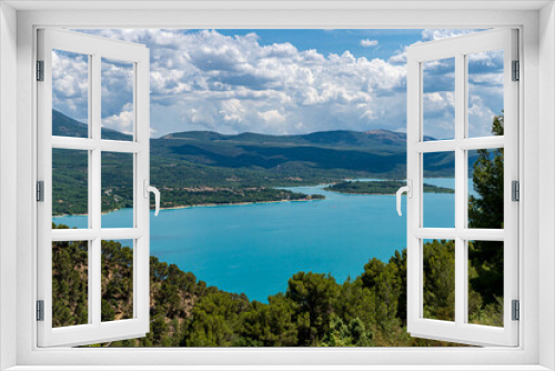 Fototapeta Naklejka Na Ścianę Okno 3D - Lac de la sainte-croix en Provence