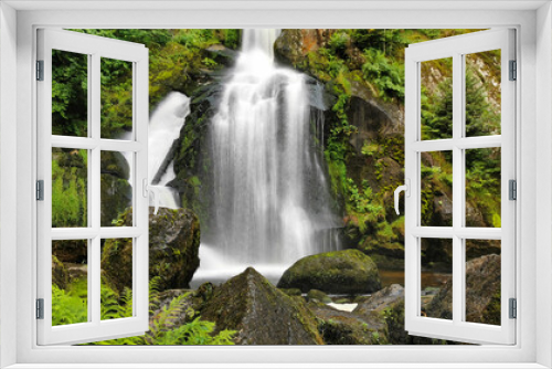 Fototapeta Naklejka Na Ścianę Okno 3D - Triberger Wasserfälle Schwarzwald Panorama 