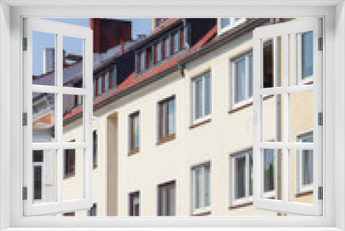 Fototapeta Naklejka Na Ścianę Okno 3D - Weisse moderne Wohngebäude  , Bremen, Deutschland, Europa