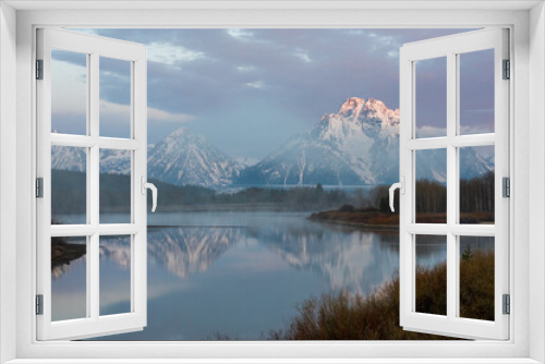 Fototapeta Naklejka Na Ścianę Okno 3D - Good Morning Tetons