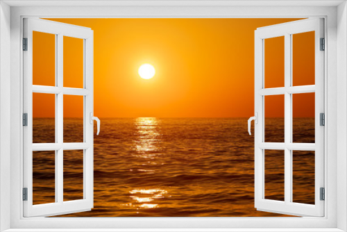 Fototapeta Naklejka Na Ścianę Okno 3D - Deep Orange Sunset