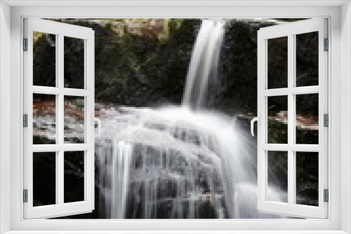 Fototapeta Naklejka Na Ścianę Okno 3D - Mountain waterfall in the Skuleskogens nationalpark