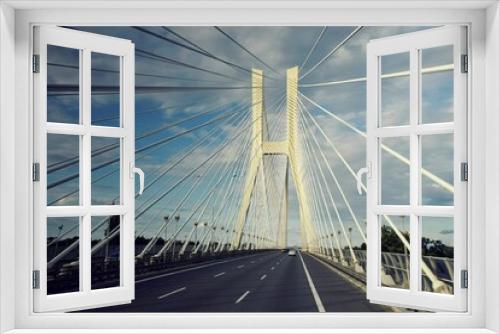 Fototapeta Naklejka Na Ścianę Okno 3D - Most Rędziński
