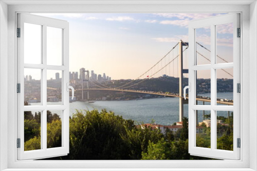 Fototapeta Naklejka Na Ścianę Okno 3D - 15th July Martyrs Bridge. Bosphorus Bridge. Istanbul, Turkey