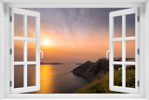 Fototapeta Naklejka Na Ścianę Okno 3D - Sunset on Greek islands