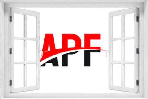 APF Letter Initial Logo Design Vector Illustration