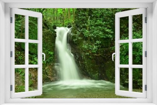 Fototapeta Naklejka Na Ścianę Okno 3D - 竜王の滝、夏の風景