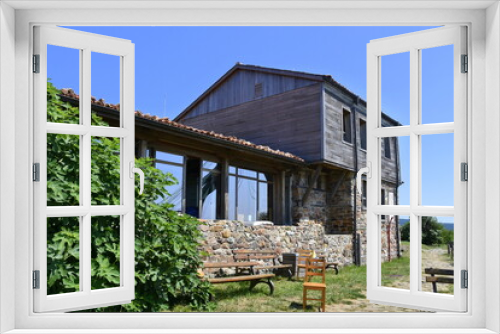 Fototapeta Naklejka Na Ścianę Okno 3D - Wyspa i Klasztor Świętej Anastazji na Morzu Czarnym u wybrzeży Bułgarii