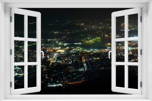 Fototapeta Naklejka Na Ścianę Okno 3D - 北九州市皿倉山の夜景（新日本三大夜景）