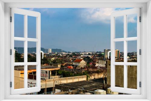 Fototapeta Naklejka Na Ścianę Okno 3D - view of the town 