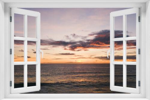 Fototapeta Naklejka Na Ścianę Okno 3D - Fantastic natural seascape for sunsets summer Evening. Beautiful   drone view sunset sky twilight,dawn summer 