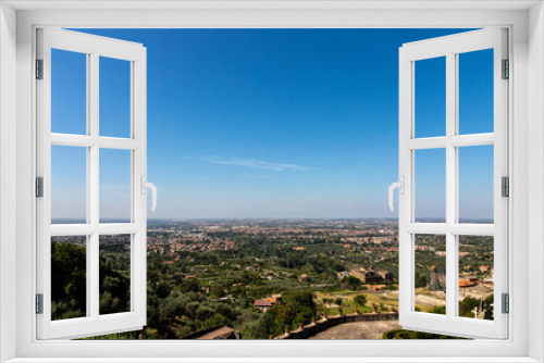View from balcony in villa d'Este, Tivoli