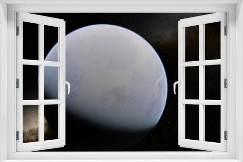 Fototapeta Naklejka Na Ścianę Okno 3D - Alien Planet in the outer space. 3d rendering