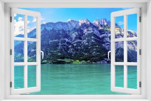 Fototapeta Naklejka Na Ścianę Okno 3D - Walensee in der Ostschweiz im Sommer