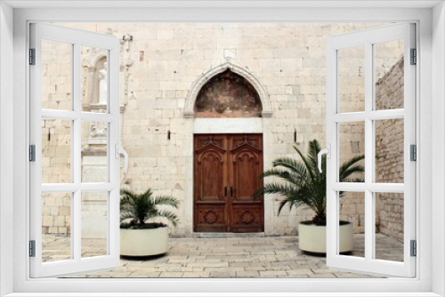 Fototapeta Naklejka Na Ścianę Okno 3D - The Entrance of St Nicola Church, Sibenik