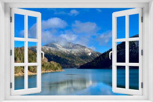 Fototapeta Naklejka Na Ścianę Okno 3D - Bergsee