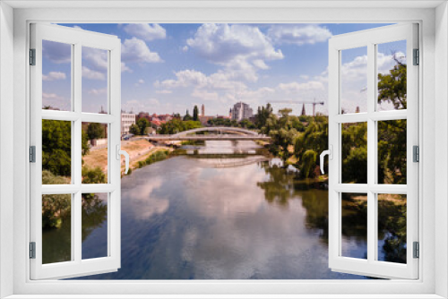 Fototapeta Naklejka Na Ścianę Okno 3D - bridge over the seine city