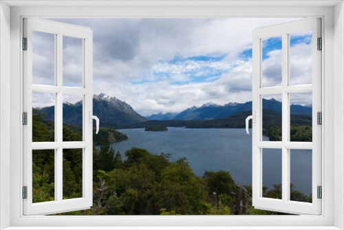 Fototapeta Naklejka Na Ścianę Okno 3D - Patagonia Lakes and mounts