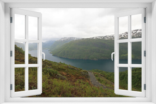 Fototapeta Naklejka Na Ścianę Okno 3D - Hardangerfjord - Fjord in Hardangervidda National Park,  Norway