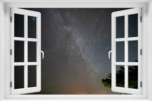 Fototapeta Naklejka Na Ścianę Okno 3D - starry night sky
