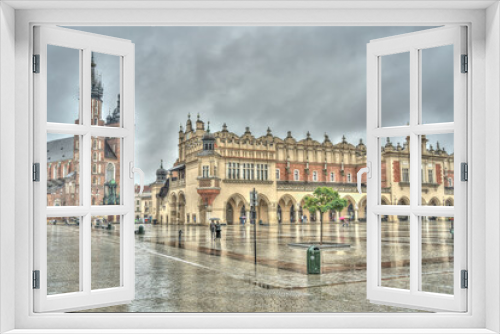 Fototapeta Naklejka Na Ścianę Okno 3D - Krakow, Old Town landmarks, HDR Image